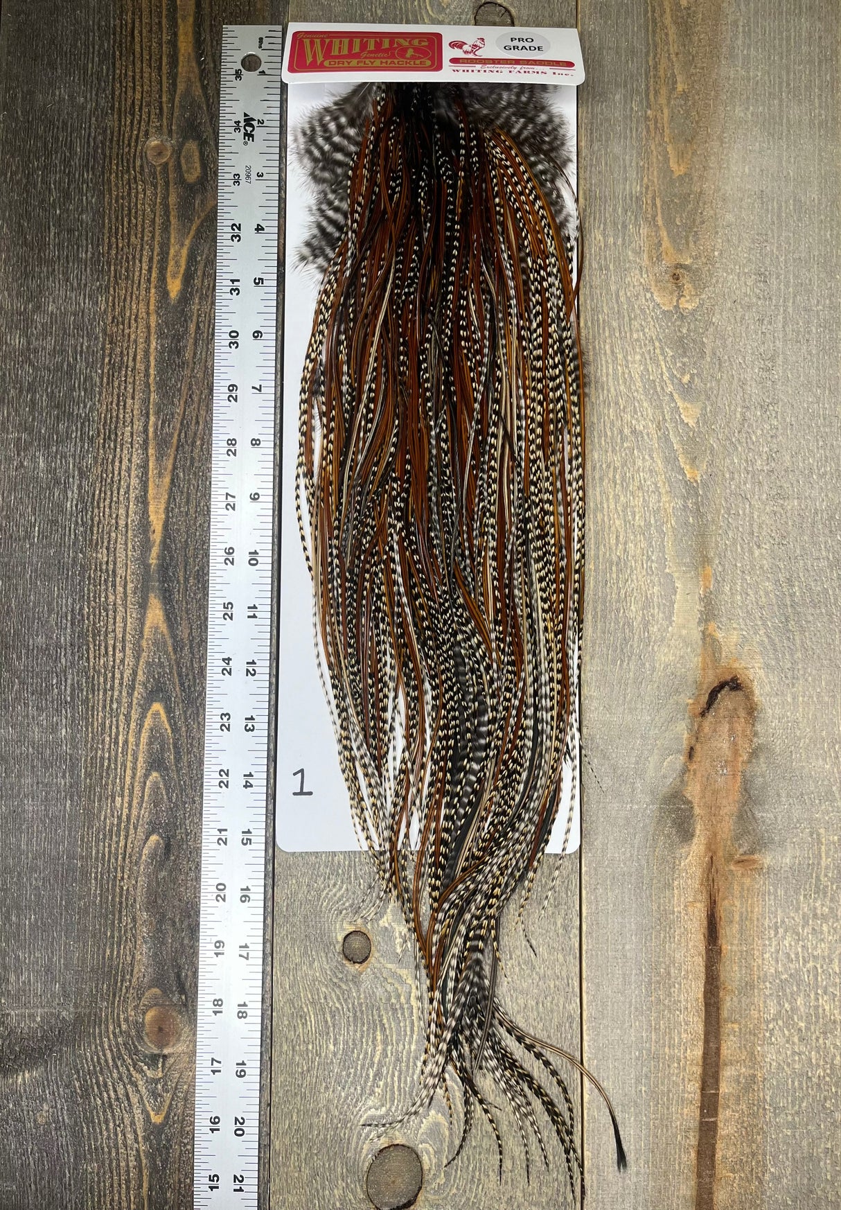 Whiting Pro Grade Saddle Cree #1 Dry Fly Hackle