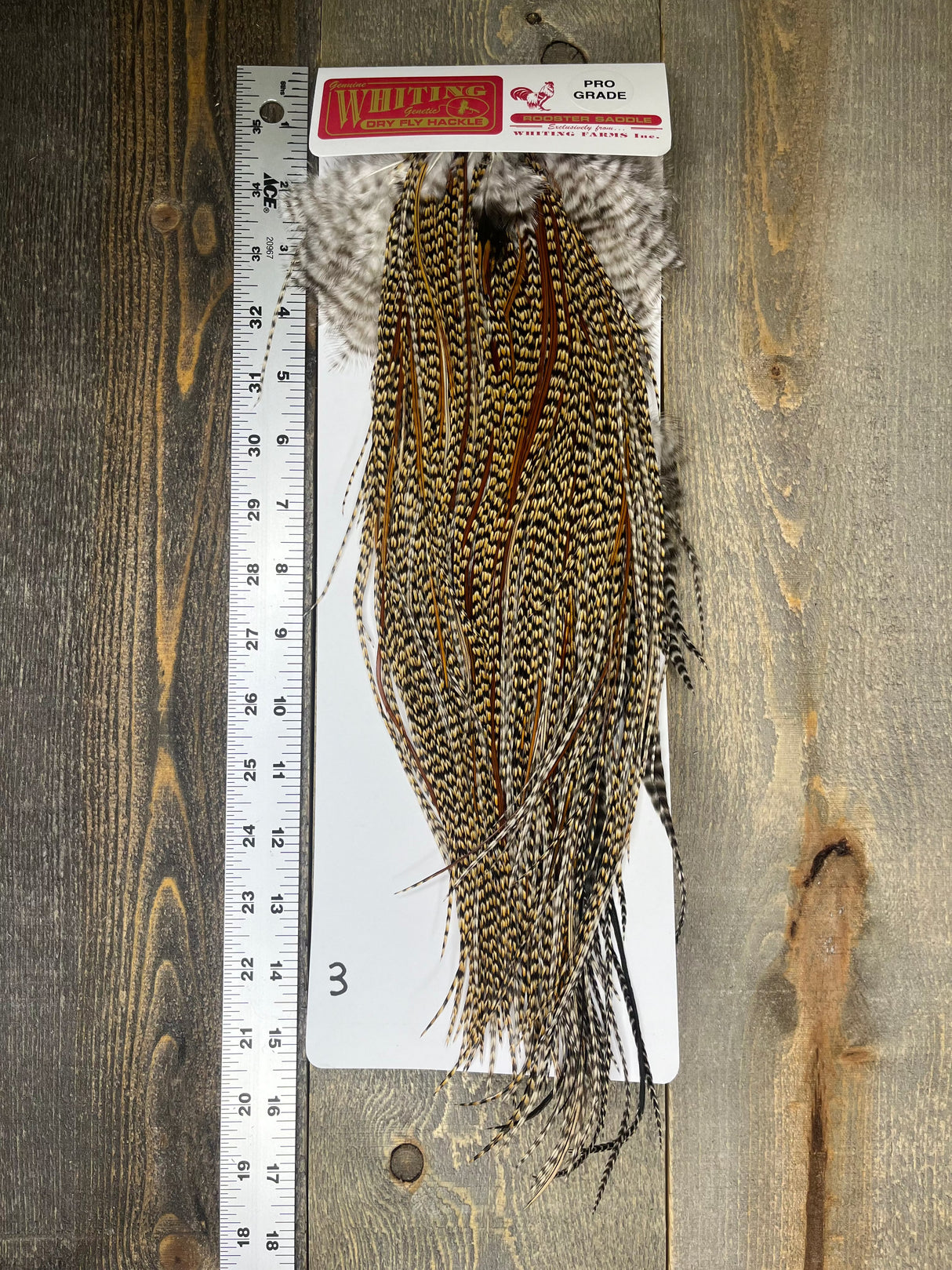 Whiting Pro Grade Saddle Cree #3 Dry Fly Hackle