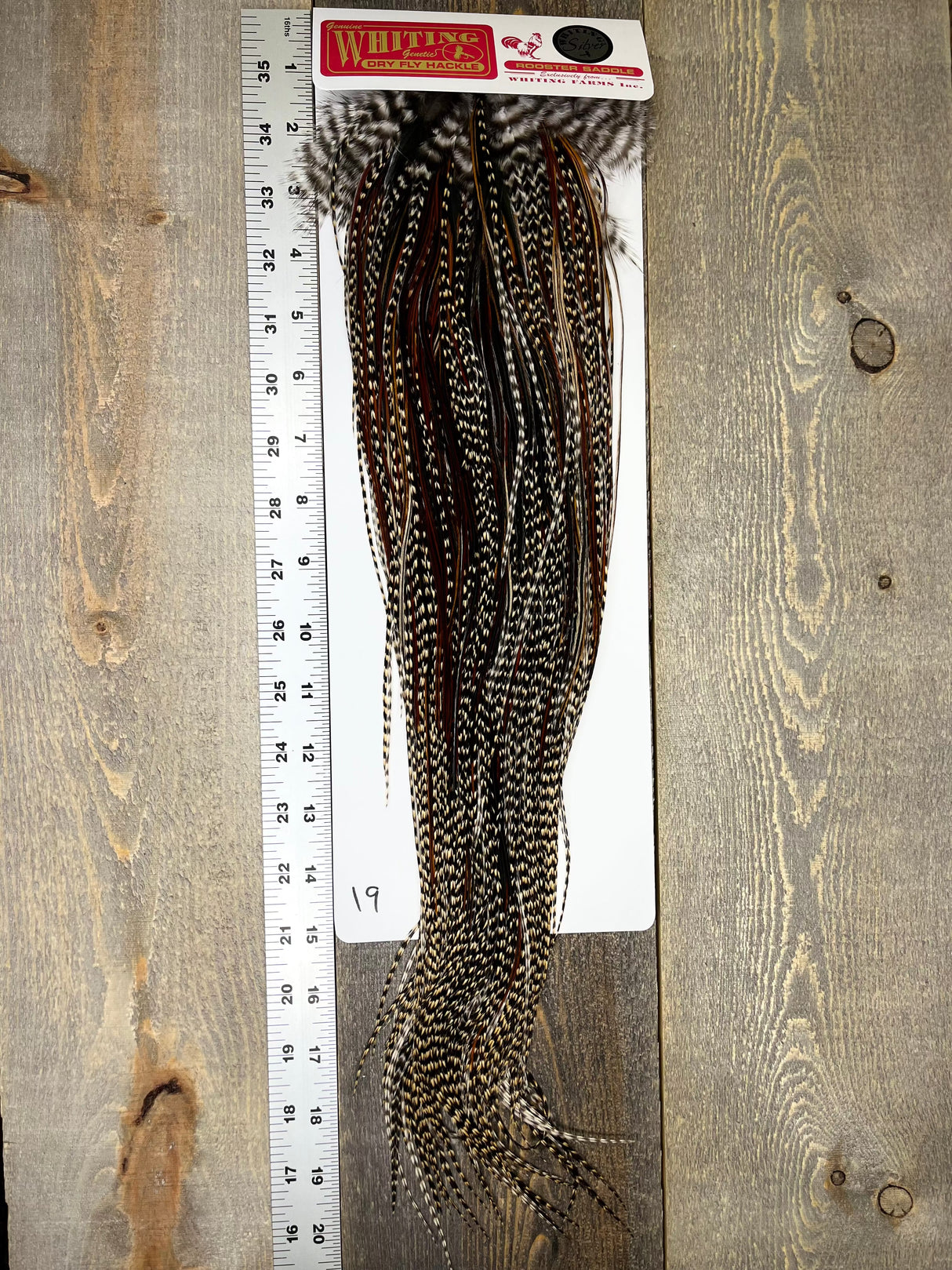 Whiting Silver Grade Saddle Cree #19 Dry Fly Hackle