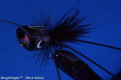 Boogle Bug BooglePopper Black Galaxy / #6 Warmwater Flies