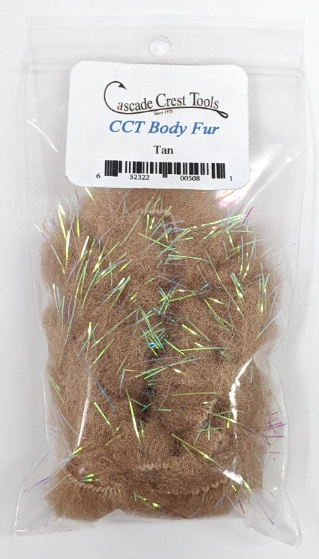 Cascade Crest Body Fur Tan Chenilles, Body Materials