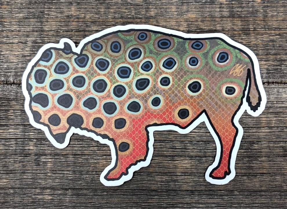 Casey Underwood Sticker Special Edition Bison Cutthroat Stickers