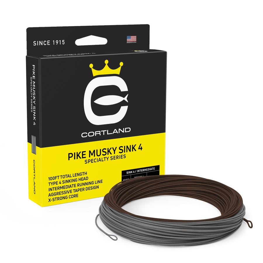 Cortland Specialty Series Pike Musky Sink 4 Fly Line WF8S/I Fly Line