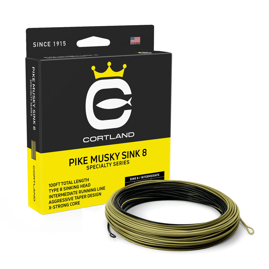 Cortland Specialty Series Pike Musky Sink 8 Fly Line WF8S/I Fly Line