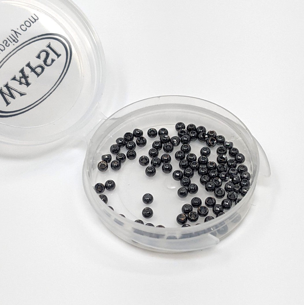 Wapsi Cyclops Brass Bead 100 pk Black Nickel / 3/32" Beads, Eyes, Coneheads