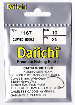 Daiichi 1167 Klinkhammer Hook Black Nickel 25 Pack – Dakota Angler