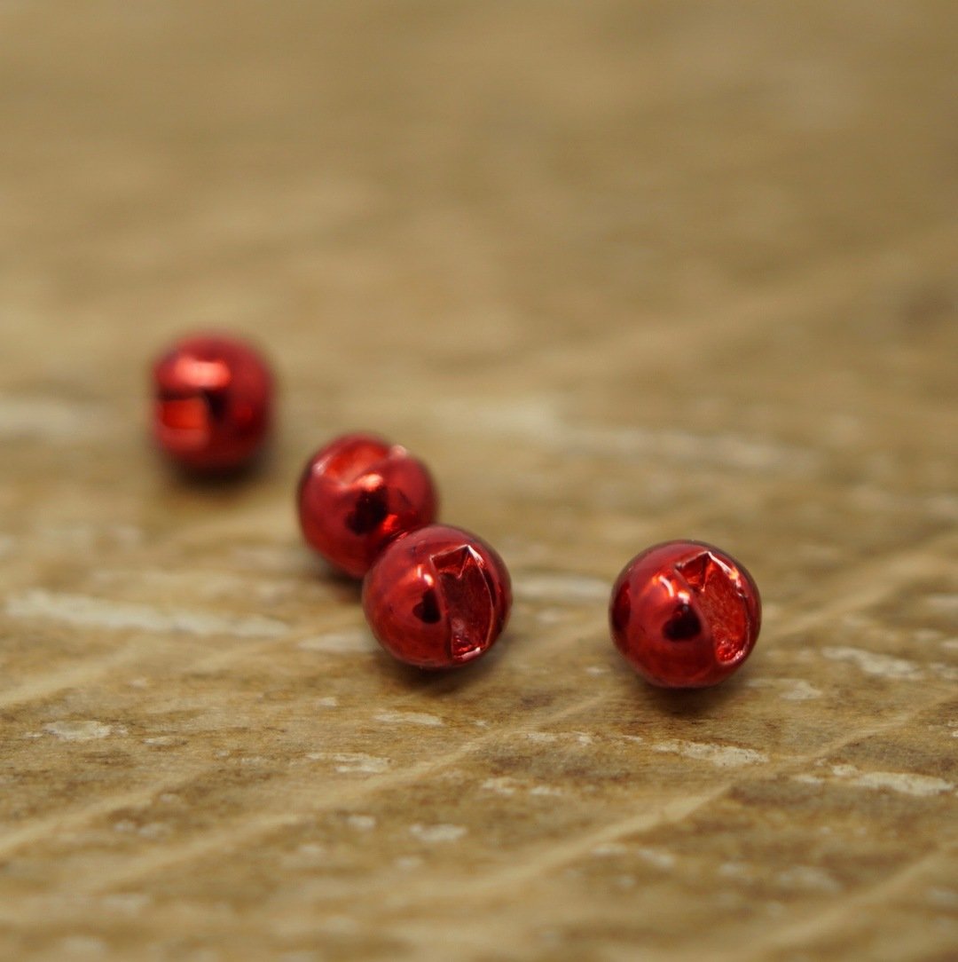 Dakota Angler Slotted Beads Metallic Red