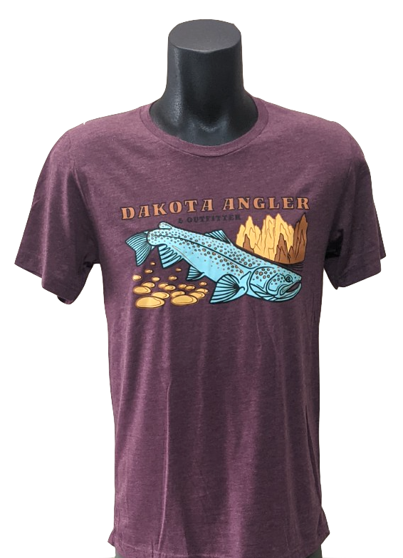 Dakota Angler Underwood Logo T-Shirt Maroon / S Clothing