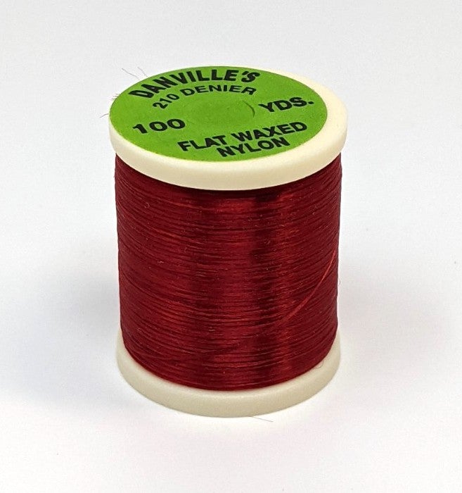 Danville Flat Waxed Thread Red Threads