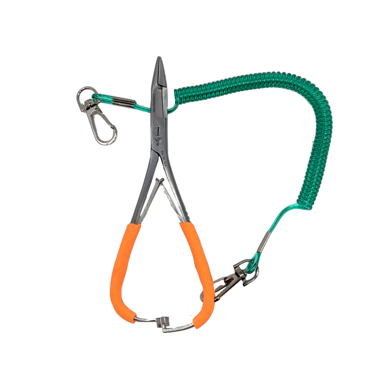 Dr. Slick Crossfire Mitten Scissor Clamp 6" Orange Fly Fishing Accessories
