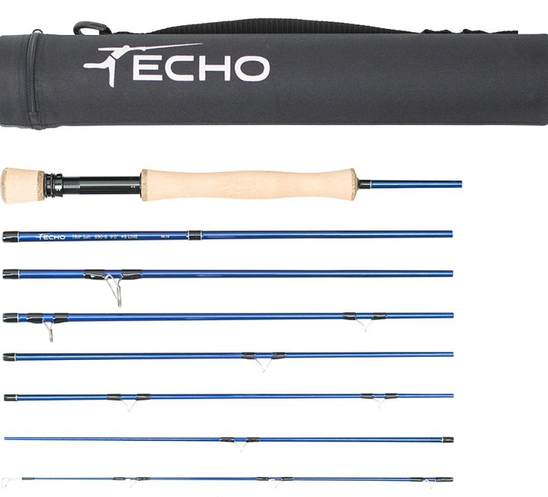 Echo Trip 8 Piece Fly Rod Travel Backpacking