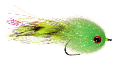 Ehler's Laser Minnow chartreuse smallmouth bass fly fishing