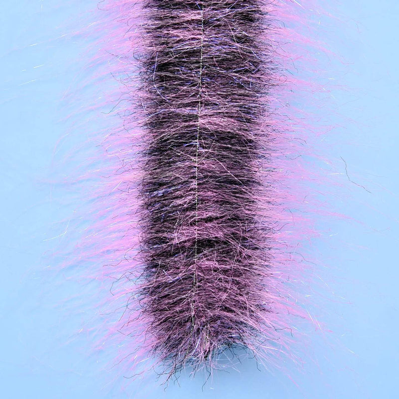 EP Craft Fur Brush 3" Wide Hot Pink/Black Chenilles, Body Materials