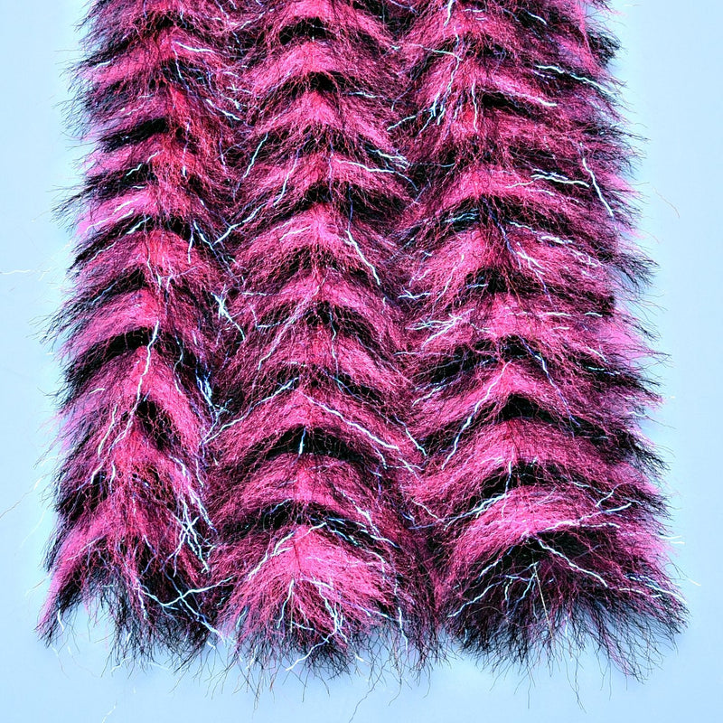 EP Predator Brush 1.75" Hot Pink Black Chenilles, Body Materials