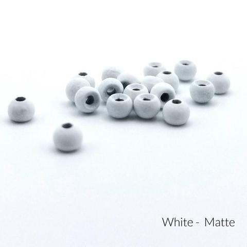 Firehole Stones Matte Tungsten Beads White / 5/64" (2.0 mm) Beads, Eyes, Coneheads