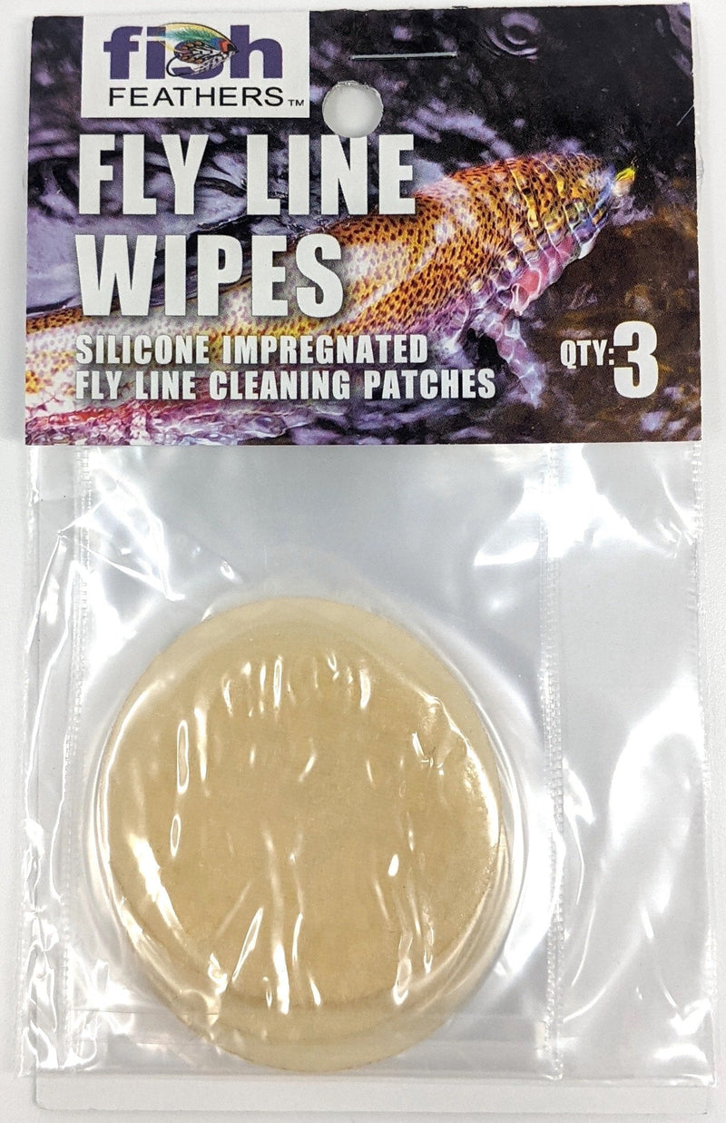 Fish Feathers Fly Line Wipes Tan Fly Fishing Accessories