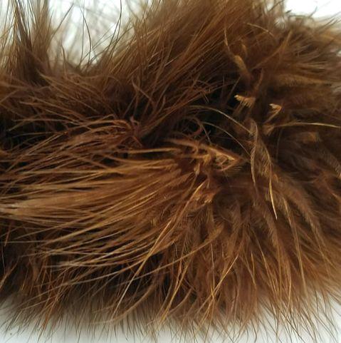 Fish Hunter Blood Quill Marabou Brown (UV) Saddle Hackle, Hen Hackle, Asst. Feathers