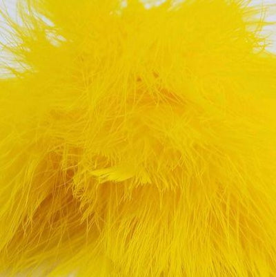 Fish Hunter Blood Quill Marabou Lemon Yellow Saddle Hackle, Hen Hackle, Asst. Feathers