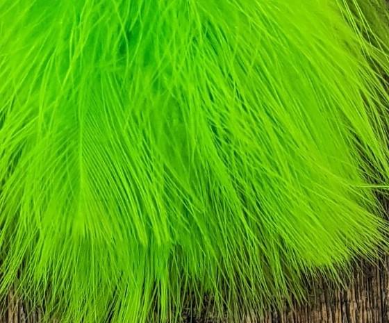 Fish Hunter Spey Blood Quill Marabou FL. Chartreuse (UV) Saddle Hackle, Hen Hackle, Asst. Feathers