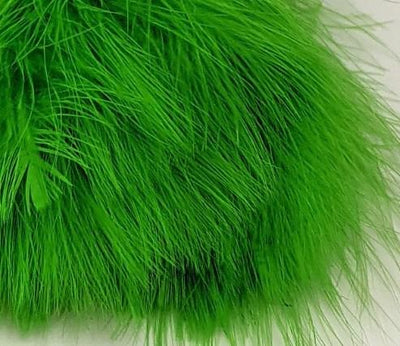 Fish Hunter Spey Blood Quill Marabou FL. Lime (UV) Saddle Hackle, Hen Hackle, Asst. Feathers