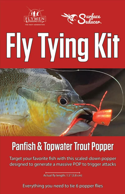 Flymen Panfish/Topwater Trout Popper Fly Tying Kit Fly Tying Kit