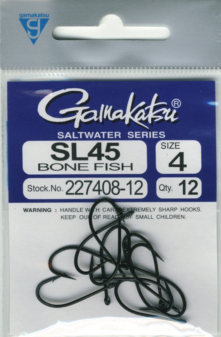 Gamakatsu SL45 Bone Fish Hook 6