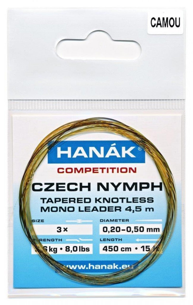 Hanak Czech Nymph Leader Camo 15&