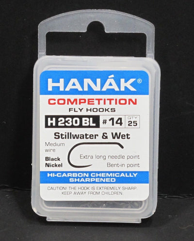 Hanak Hooks Model 230 BL Wet Fly 25 Pack 14 Hooks