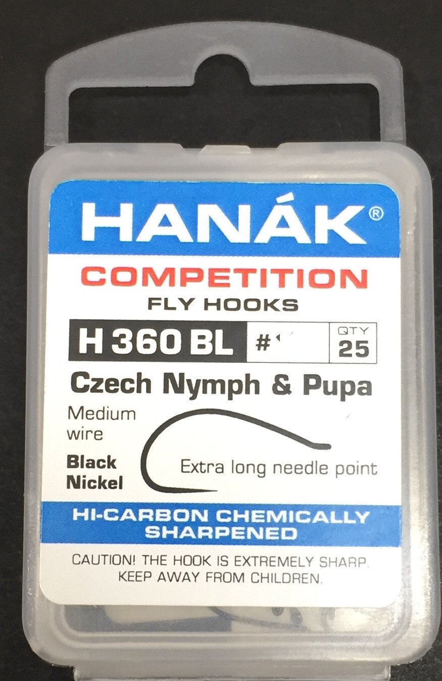 Hanak H 360 Bl Czech Nymph & Pupa Hook 10