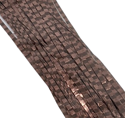 Hareline Boothe's Barred Matrix Fly Fiber Olive Copper #4 Flash, Wing Materials