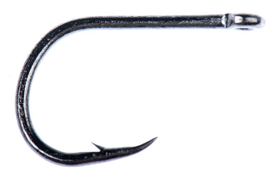 Hareline Core C1650 Tube Fly Single Black Nickel Hook #4 Hooks