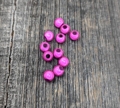 Hareline Dubbin 3D Beads Fuchsia Beads, Eyes, Coneheads