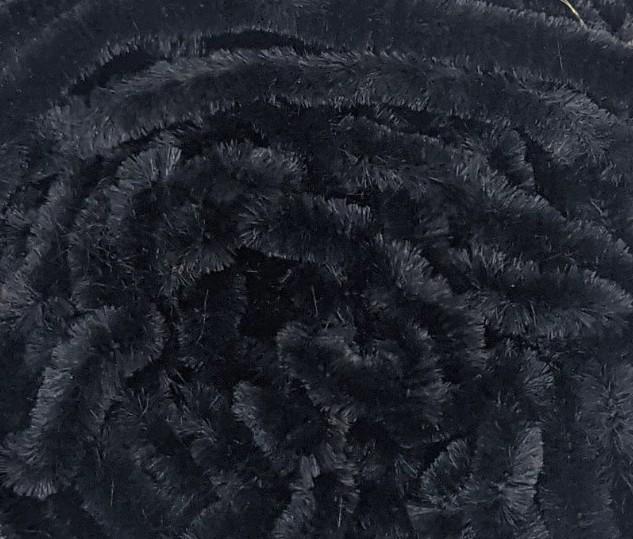 Hareline Dubbin Chenille Black / Medium Chenilles, Body Materials