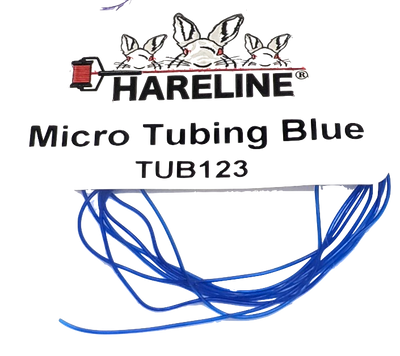 Hareline Dubbin Micro Tubing Blue Chenilles, Body Materials