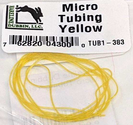 Hareline Dubbin Micro Tubing Yellow Chenilles, Body Materials