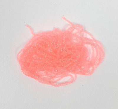 Hareline Dubbin Midge Ice Braid Fl. Shrimp Pink Chenilles, Body Materials