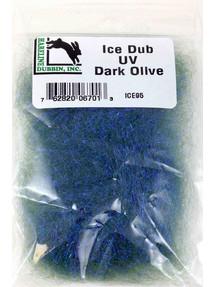 Hareline Ice Dub Dubbing UV Dark Olive Dubbing