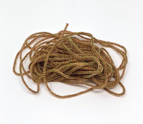 Hareline Micro Pearl Core Braid Root Beer Chenilles, Body Materials