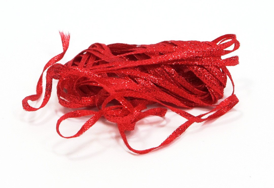 Hareline Mini Flat Fly Braid Red Cherry