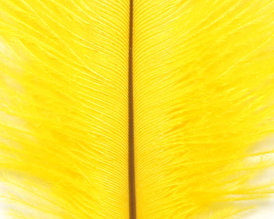 Hareline Ostrich Marabou Yellow Saddle Hackle, Hen Hackle, Asst. Feathers