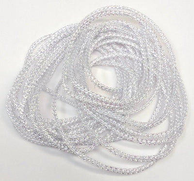 Hareline Pearl Core Braid Pearl White Chenilles, Body Materials