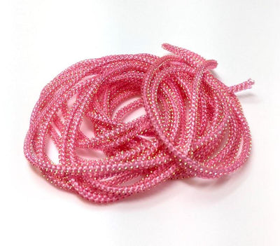 Hareline Pearl Core Braid Pink Chenilles, Body Materials