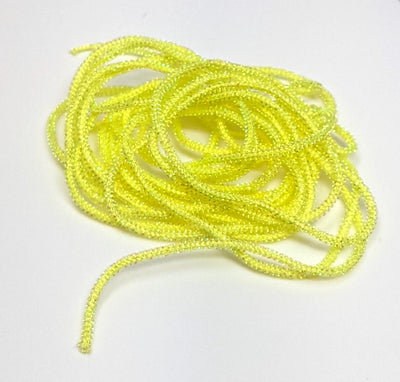 Hareline Pearl Core Braid Yellow Chenilles, Body Materials