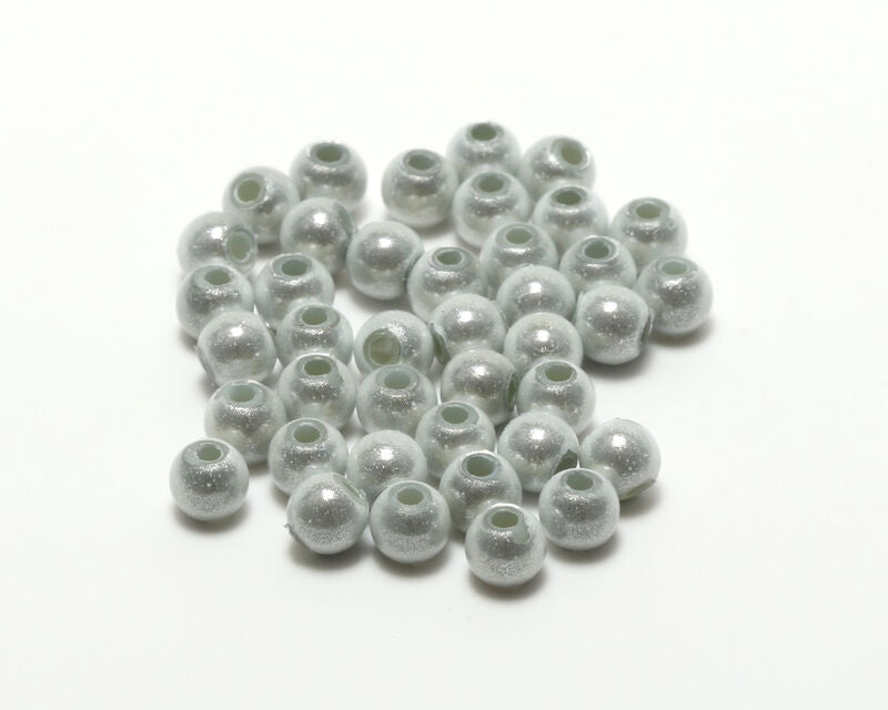 Hareline Small 3D Beads White Beads, Eyes, Coneheads