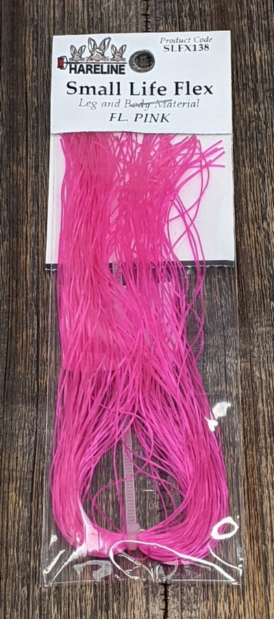 Hareline Small Life-Flex Fl. Pink #138 Rubber Legs