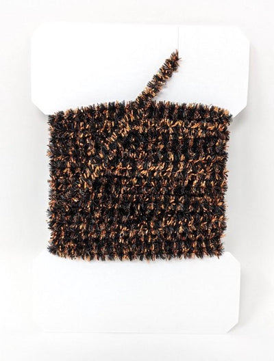 Hareline Speckled Chenille #17 Copper Black Chenilles, Body Materials