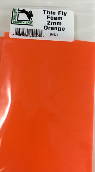 Hareline 2mm Foam Orange
