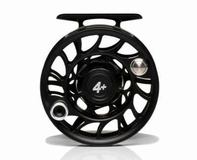 Hatch Iconic 4 Plus Reel Black/Silver / Large Arbor Fly Reel