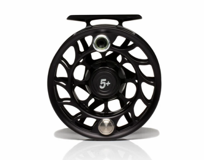 Hatch Iconic 5 Plus Reel Black/Silver / Large Arbor Fly Reel