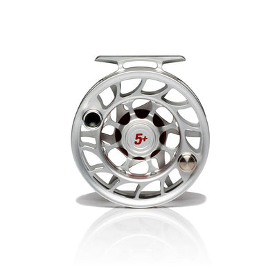 Hatch Iconic 5 Plus Reel Clear Red / Large Arbor Fly Reel